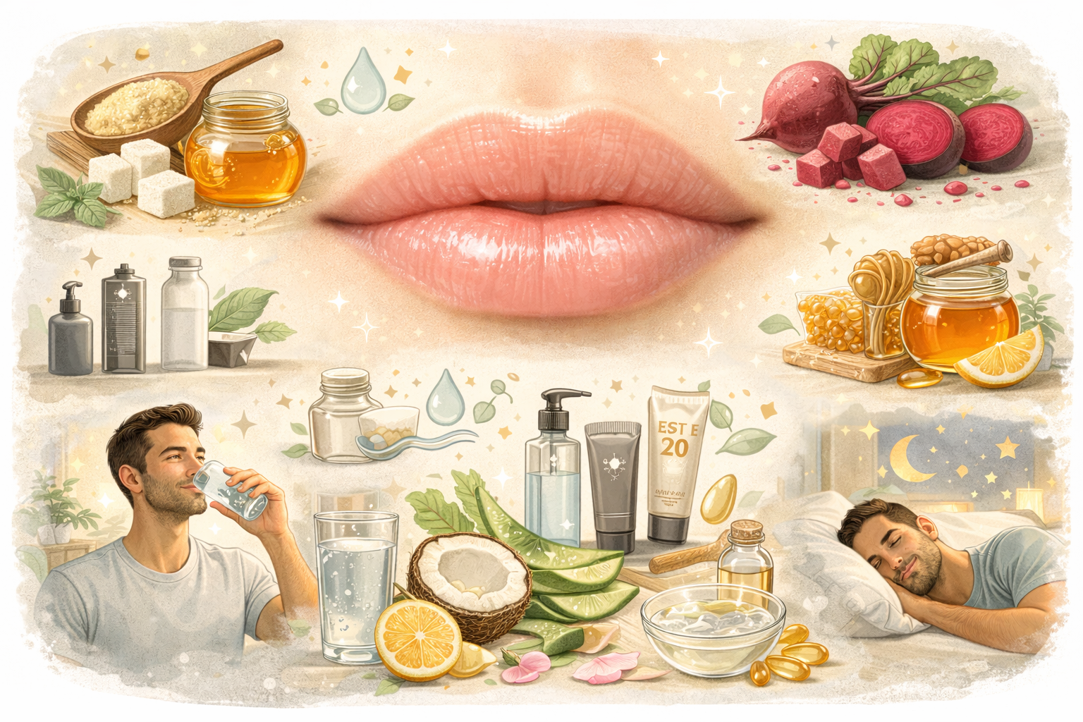 Quick Tips for Soft & Pink Lips Naturally